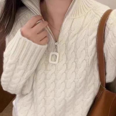 戎美衣尚半高领羊毛衫断码清仓