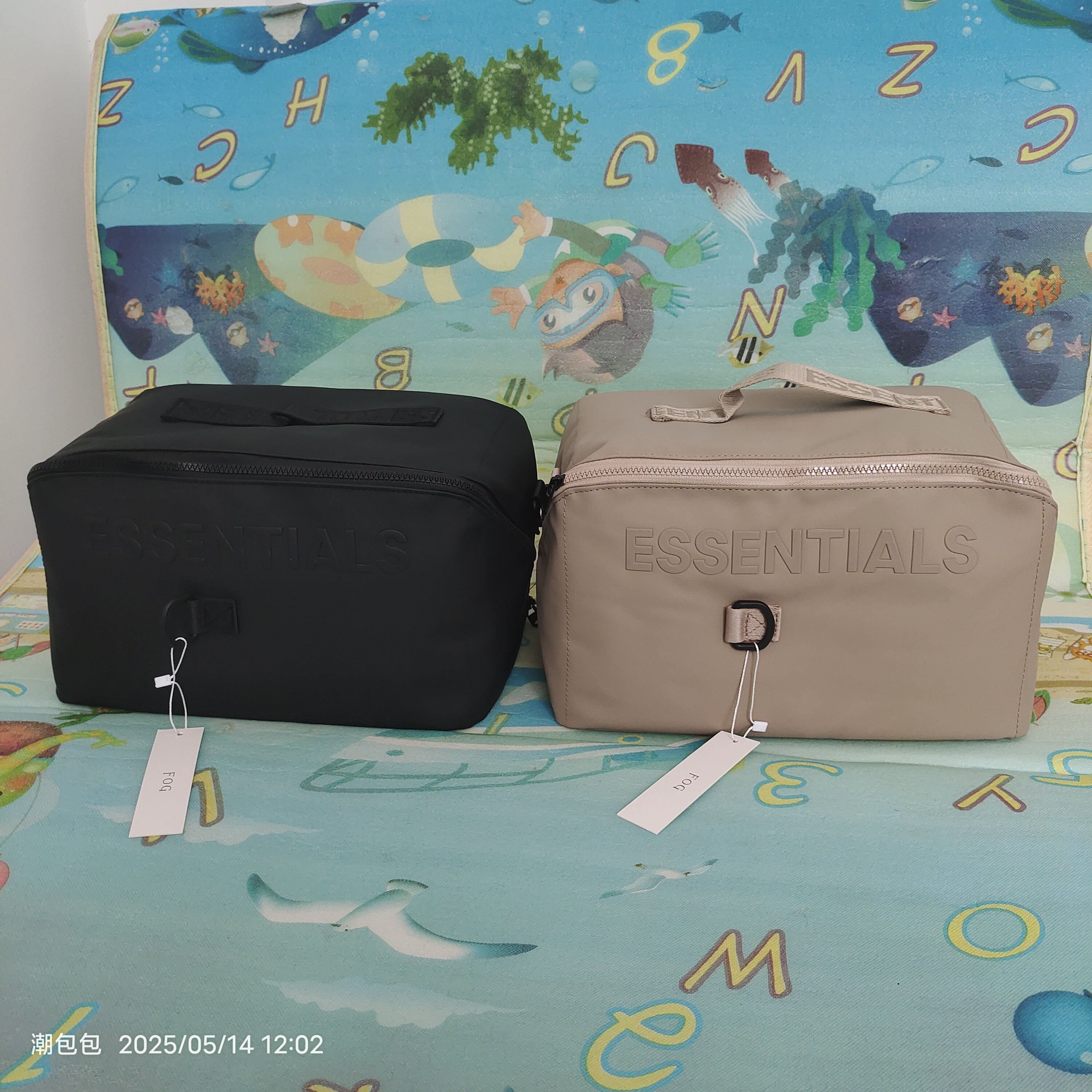 潮牌ESSE大容量斜挎包运动手提包旅行袋防水健身包时尚个性行李包