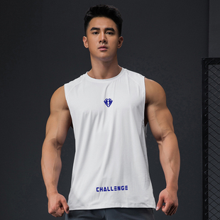 速干篮球运动坎肩 高弹透气吸汗无袖 撸铁狼健身背心上衣男夏季 薄款