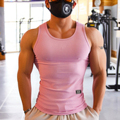撸铁狼健身衣服男紧身背心无袖 运动T恤弹力速干跑步坎肩训练上衣