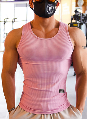 撸铁狼健身衣服男紧身背心无袖运动T恤弹力速干跑步坎肩训练上衣