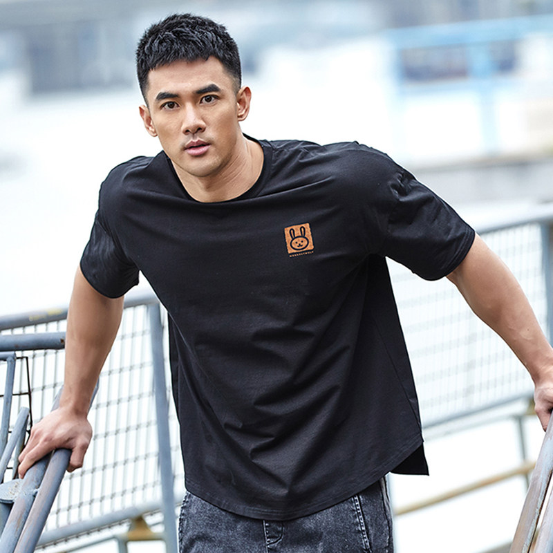 撸铁狼运动T恤弹力宽松休闲圆领短袖棉上衣男夏体能训练肌肉健身,运动服/休闲服装,运动T恤,淘宝优惠券,粉丝福利购,淘宝优惠卷
