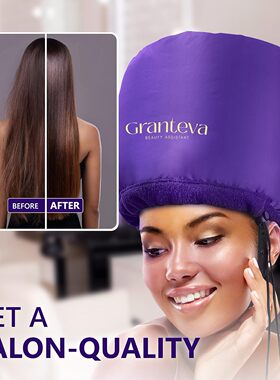 Hooded Hair Dryer w/A Headband Integrated That Reduces Heat