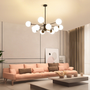 2025年新款 北欧灯具现代简约创意魔豆吊灯套餐家用客厅餐厅灯具