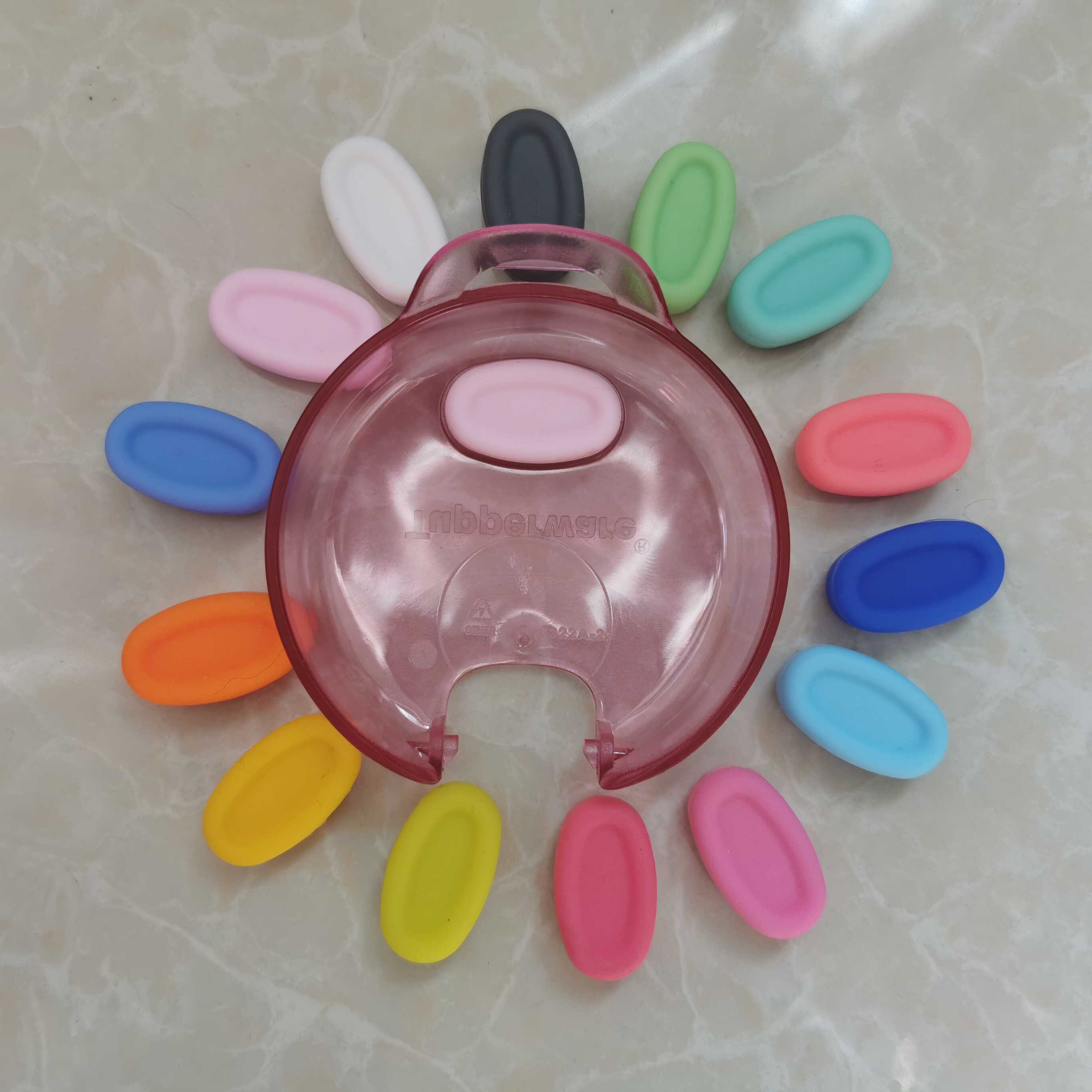 特百惠晶彩水杯配件400ml原装正品杯盖塞子防漏塞硅胶配件胶垫塞