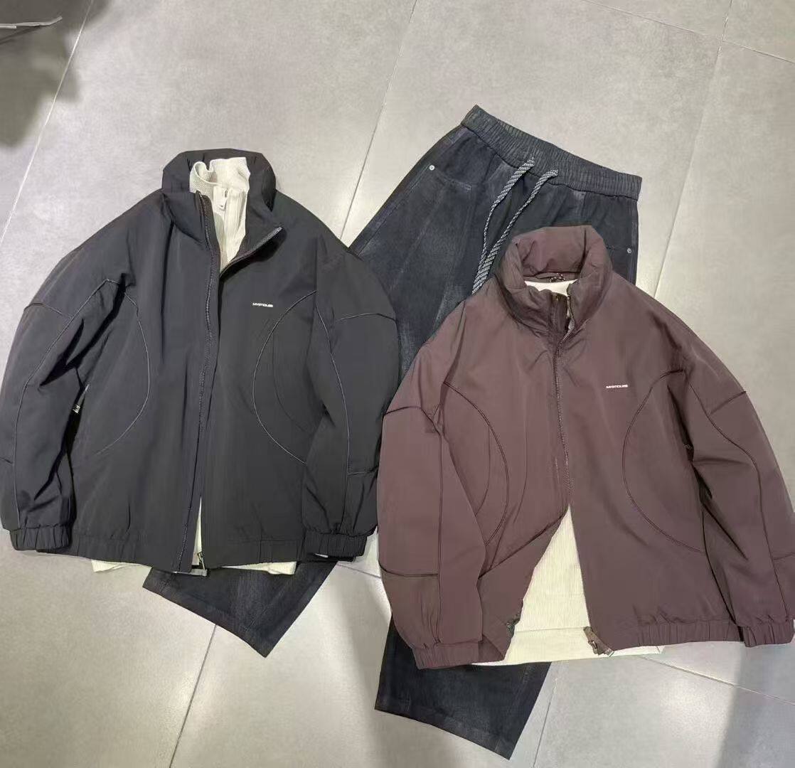 实体爆款美式冬季韩版立领夹克羽绒服男潮牌宽松90白鸭绒休闲外套