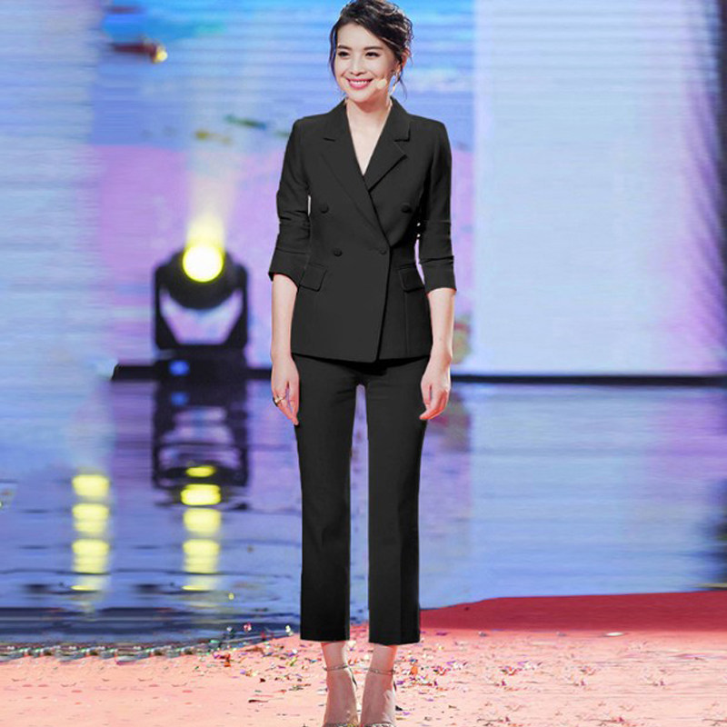 2019春季修身ol小西装外套休闲西服长裤职业套装女时尚两件套潮在类目 女装/女士精品, 西装中 - 来自Buy2taobao.com提供专业的淘宝代购服务
