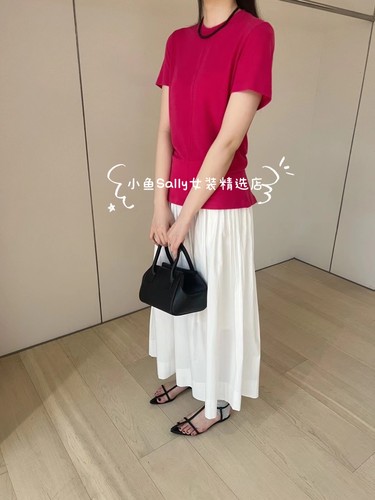 【清仓特价】VERSO全棉设计感立体剪裁压褶半裙