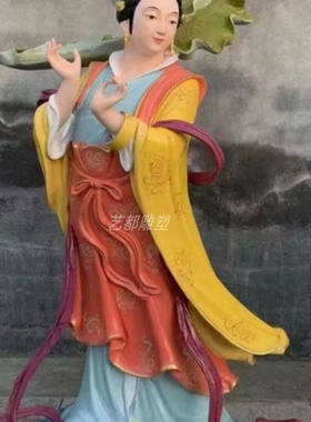 纯铜彩绘孔子雕塑定制