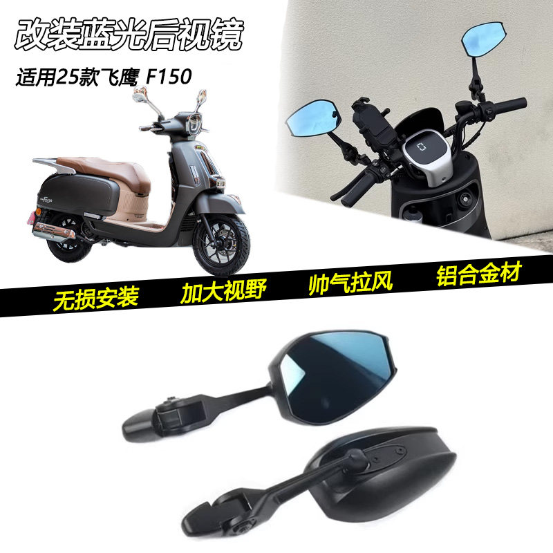 25款飞鹰F150蓝光加大后视镜图片