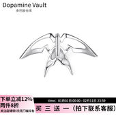 Dopamine Vault」落羽.个性 无耳洞机械飞鸟耳骨夹小众设计感耳环