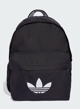 adidas阿迪达斯三叶草简约休闲通勤舒适三条纹运动双肩背包