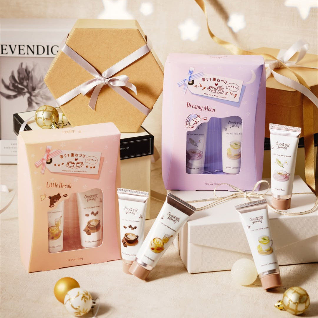 2025限定 日本 VECUA Honey 蜂蜜滋润保湿香氛护手霜套盒白茶拿铁,美容护肤/美体/精油,护手霜,淘宝优惠券,粉丝福利购,淘宝优惠卷