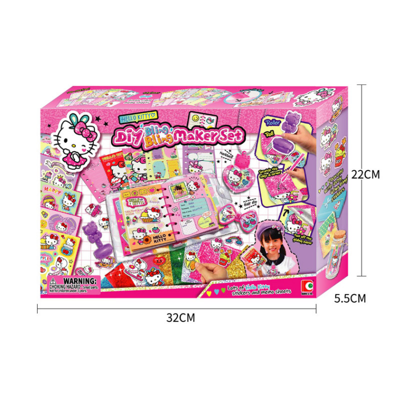 HelloKitty凯蒂猫炫彩饰品贴纸女孩DIY手工玩具蝴蝶机装扮玩具,玩具/童车/益智/积木/模型,过家家玩具,淘宝优惠券,粉丝福利购,淘宝优惠卷