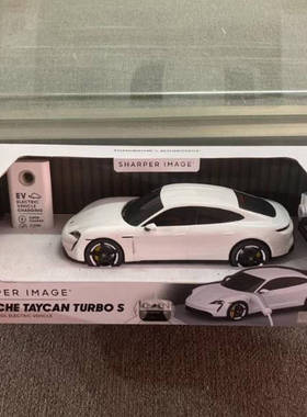 Sharper Image 电动遥控车保时捷taycan可充电电车1:20玩具车模