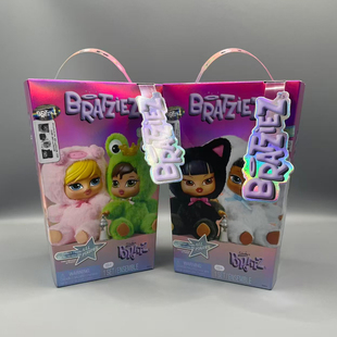 正版Mga Bratz Bratziez Iconz 毛绒公仔钥匙扣挂件娃娃盲盒玩具