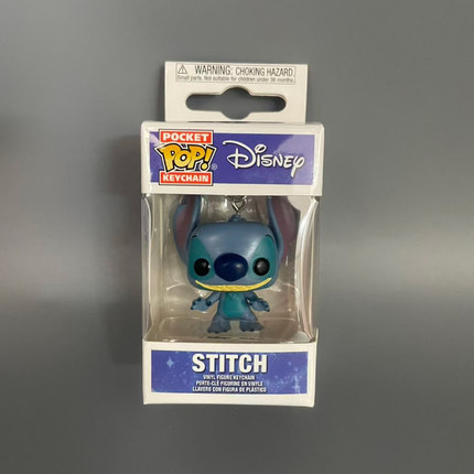 正版Funko迪士尼POP星际宝贝史迪奇钥匙扣挂件史迪仔周边摆件公仔
