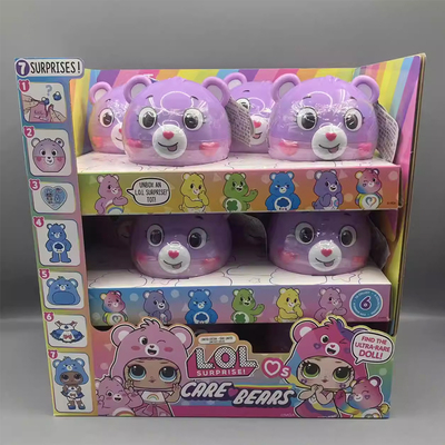 MGA正版LOL惊喜拆拆球彩虹熊娃娃可爱公仔模型盲盒盲蛋女孩玩具