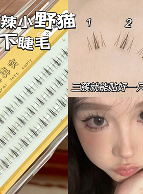 林真实『分段式小野猫下睫毛』偏浓密上镜款很好上手