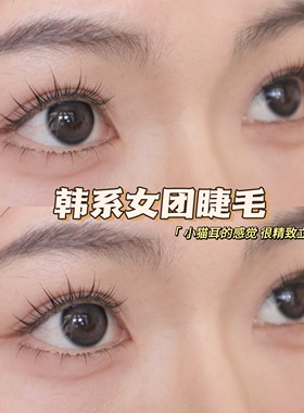 林真实『韩系女团睫』M9自然精致 整条A型仙子毛氧气感十足