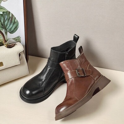 商场同款秋冬女鞋加绒短筒靴E8P1