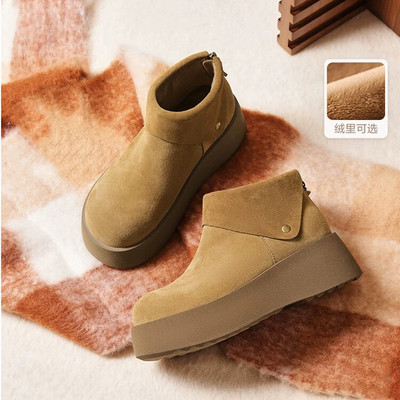 商场同款撤柜女鞋勃肯棉鞋E6F1