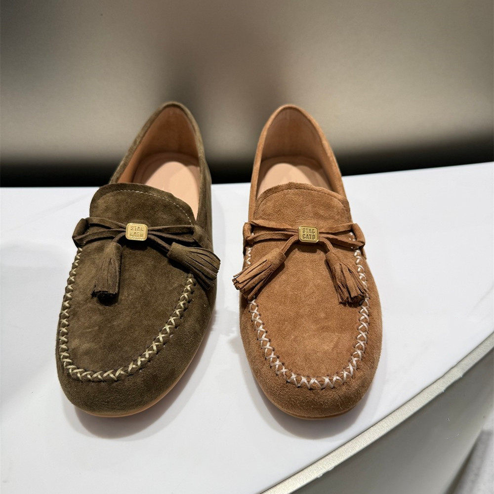 商场同款2026春季新款豆豆鞋平底软底舒适一脚蹬乐福鞋女鞋A9125