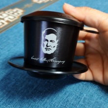 越南进口黑金刚滴漏壶黑色滴漏杯法压壶便携式手冲咖啡过滤器