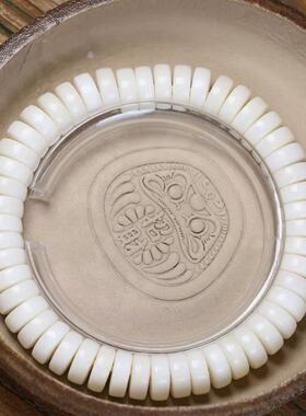 鹿角文玩根付单圈佛珠手串