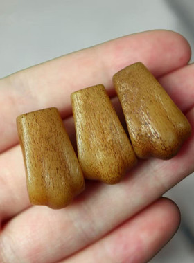 藏式牦牛骨雕刻三通佛头佛珠配件