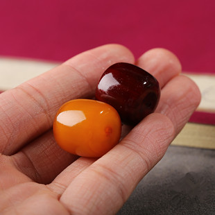 天然牦牛角桶珠两通黄金甲老型复古佛珠念珠配饰手串手链饰品