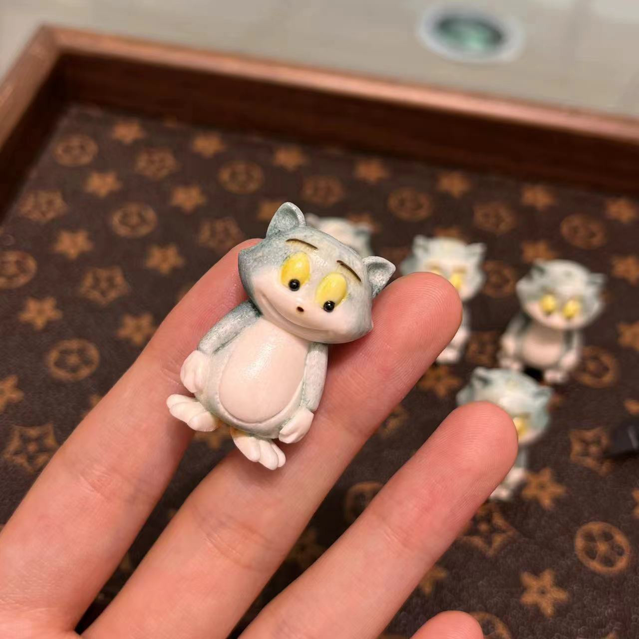 鹿角根付汤姆猫配件手工文玩时尚配饰佛珠手串