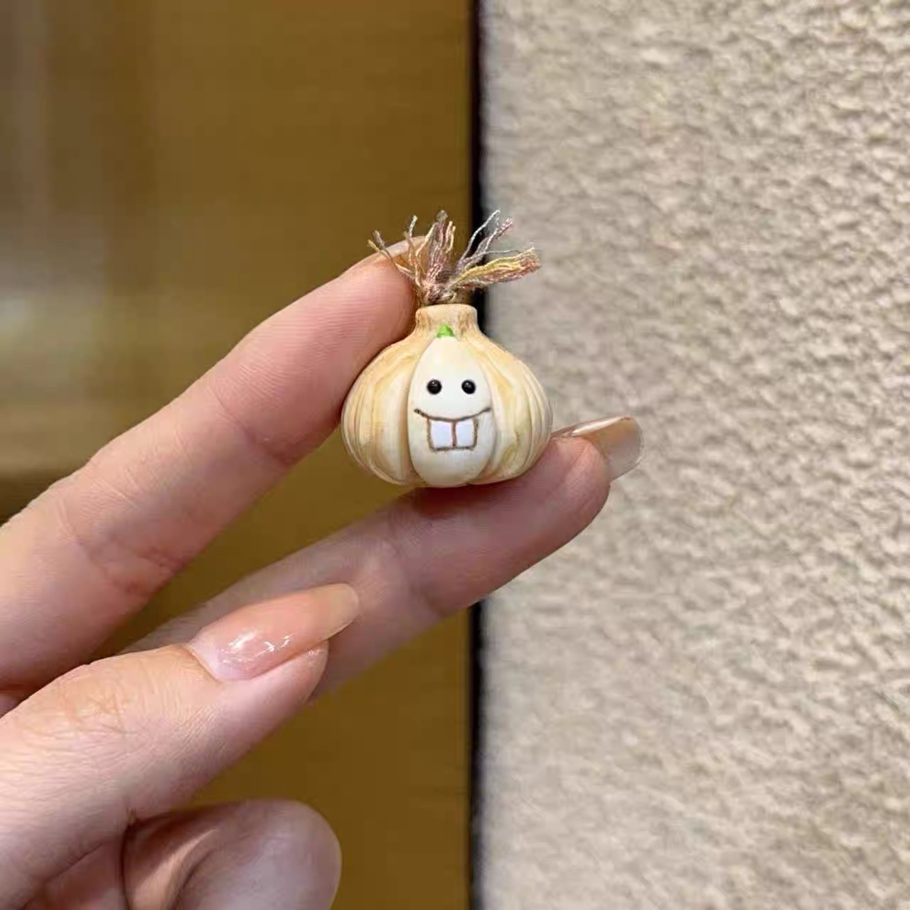 鹿角根付大蒜头diy配件编织手绳手链串珠文玩配饰隔珠手串配饰