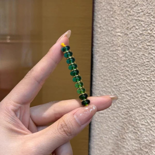 透体雪巴琉璃盘珠隔片散珠隔珠配件文玩串珠手链佛珠饰品配饰