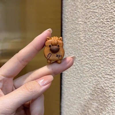 檀木咖啡豆小马diy手工材料配件编绳手链项链挂件手串文玩配饰品