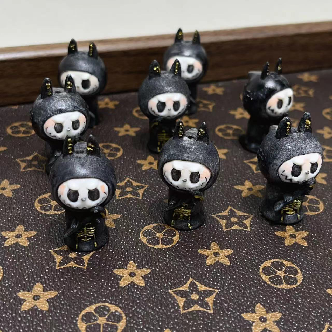 根付鹿角死神拉布布配件手工编绳diy文玩配饰佛珠手串手机钥匙扣