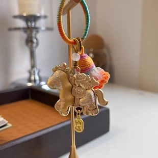 宋锦马上有福包挂/钥匙扣 创意diy手工编织万能挂件配饰品