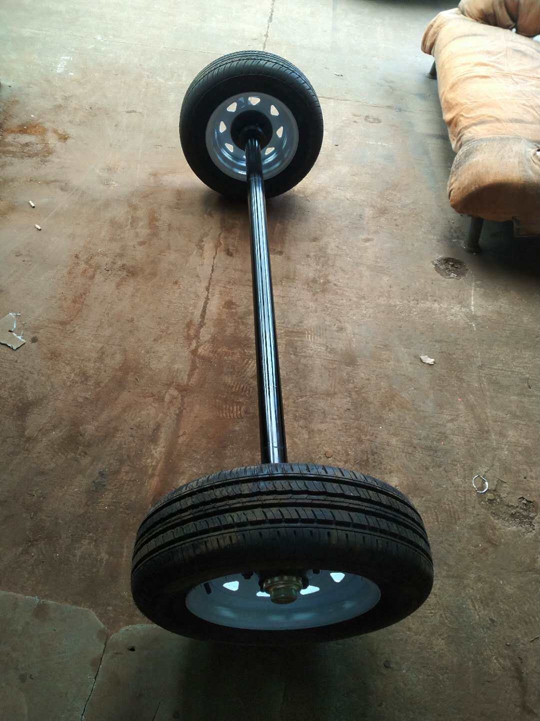 定做各种长度平板拖车 房车 游艇atv 拖车轴 拖车配件后桥 拖车桥