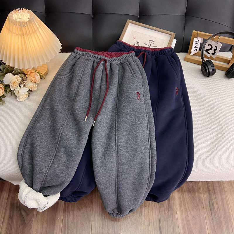 海洋家特价童装男女童潮休闲裤中大童羊羔毛加厚卫裤儿童冬款长裤,童装/婴儿装/亲子装,裤子,淘宝优惠券,粉丝福利购,淘宝优惠卷