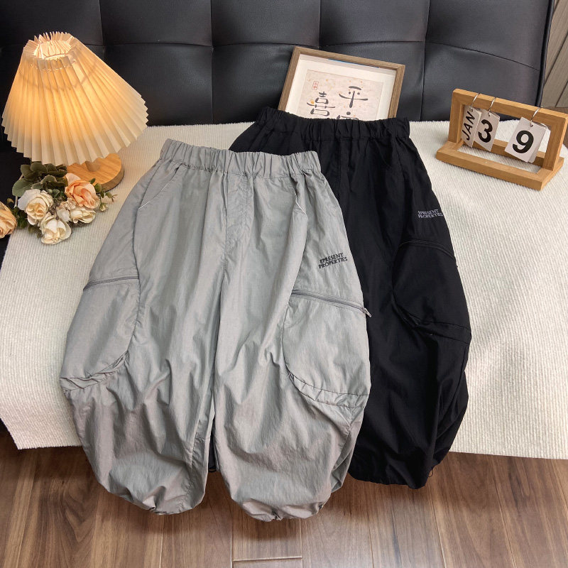 海洋家特价童装 男女童潮款休闲裤儿童春夏款长裤中大童薄款裤子