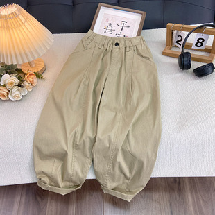 海洋家特价童装 男女童帅气潮款休闲裤中大童拨款长裤儿童棉布裤