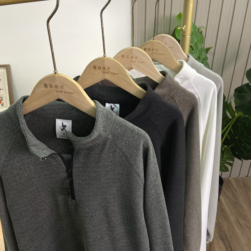 男装徳绒polo衫 男士大码长袖T恤打底 柔软亲肤高弹