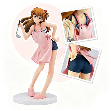 爱玩乐 日版SEGA EVA福音战士 明日香 围裙日常手办景品现货包邮