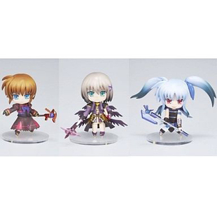 爱玩乐 日版GSC魔法少女奈叶王牌之战菲特八神小粘土手办现货包邮