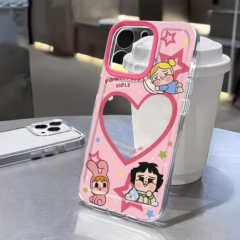 ins爱心哭娃适用苹果16promax手机壳iphone14华为mate60pro透明Pura70荣耀300女reno13保护套vivos20软小米15