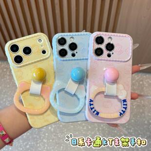 爱心猫咪指环支架适用iPhone18/17promax手机壳苹果16华为mate80小米17Pura90k90reno16note15x300findx9s60