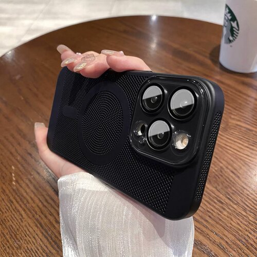 Magsafe磁吸适用苹果16Promax手机壳散热新款iPhone13保护套12全包超薄14plus磨砂轻薄手机壳11高级透气壳15