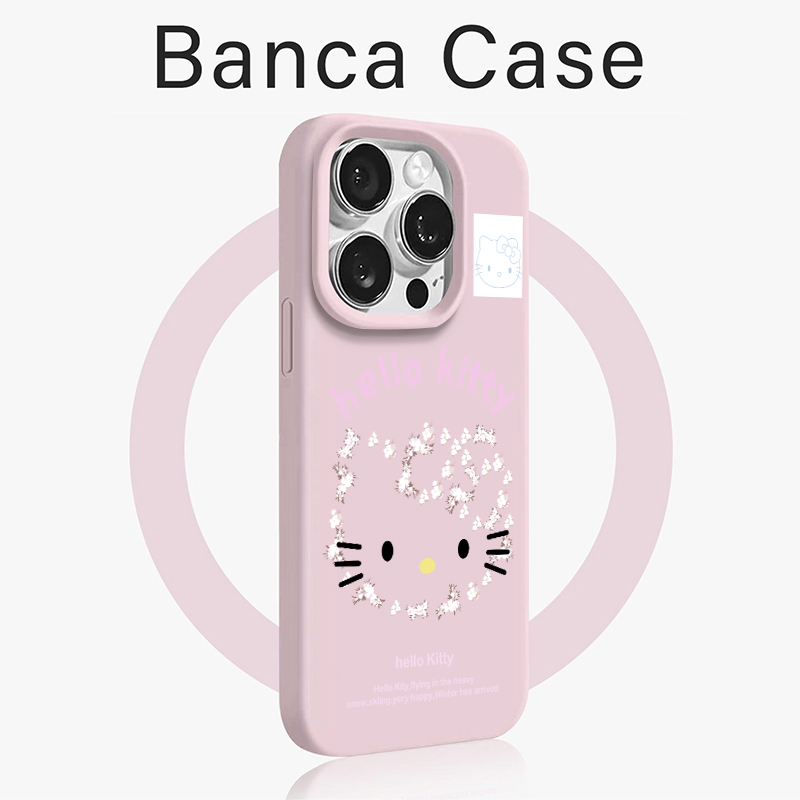 碎花粉kitty酱适用iphone17promax手机壳苹果16Pro新款13多巴胺14pro硅胶12可爱15pro少女11防摔16保护套17软