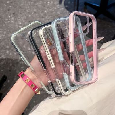 ins高颜值三合一纯色边框适用iPhone16手机壳苹果15promax小众13高级12奢华14网红16pro简约11防摔15高档软壳
