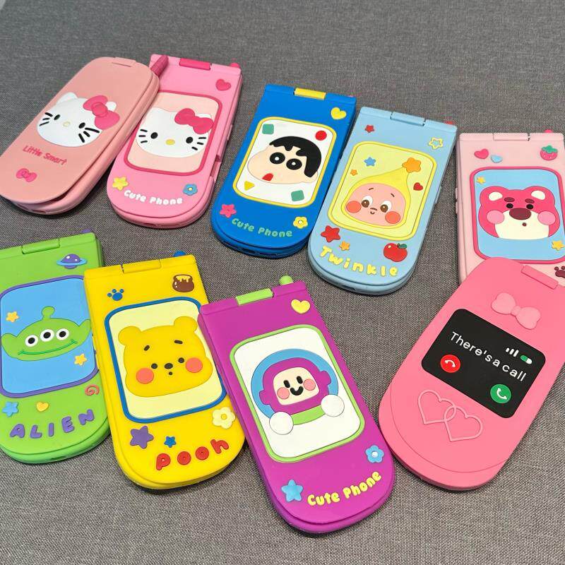 ins创意卡通翻盖手机造型适用苹果17手机壳苹果16promax新款15pro防摔12硅胶14pro保护套PM女13可爱猫咪小新